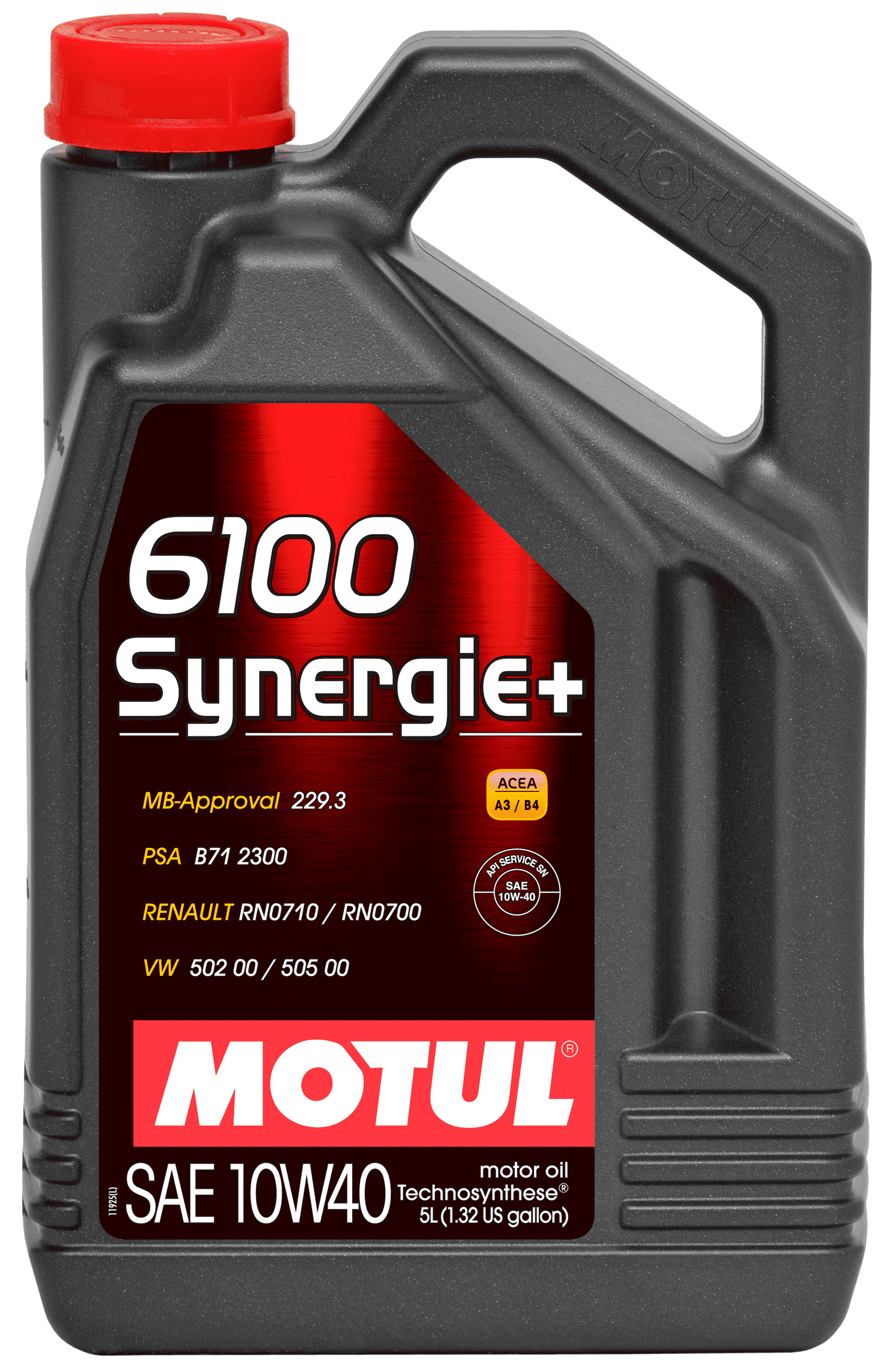 Моторное масло Motul 6100 SYNERGIE+ 10W-40, 5л